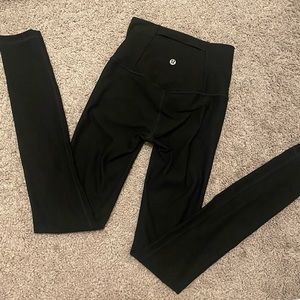 Lululemon Black High Waisted Airlift Leggings Size 2